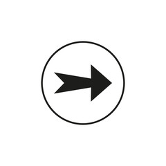 Arrow, forward icon. Vector illustration, flat design.