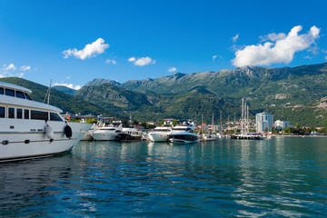 yachts in Budva, Montenegro