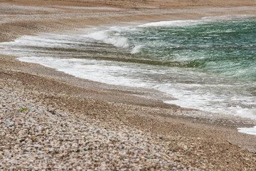 waves on beach