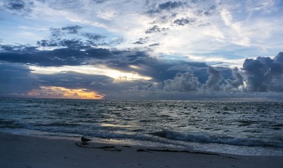 A Florida's cool colors at sunset in Treasure Island, Florida
