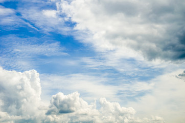 Fototapeta premium blue beautiful sky with white clouds