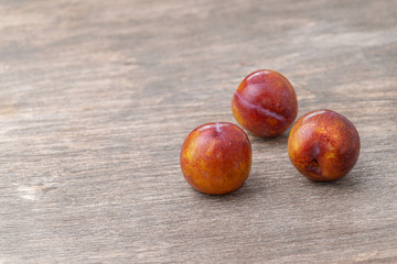 Ripe juicy plum to maintain a beautiful and slim figure, plum diet.