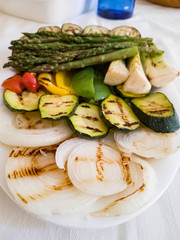 Grilled vegetables, a perfect meal for vegetarians and vegans