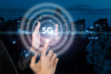 5G Wireless System concept.