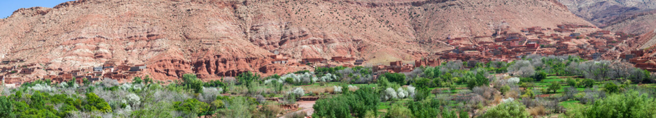 Street of the Kasbahs / Kasbahs in Dade valley in the south of Morocco, Africa.