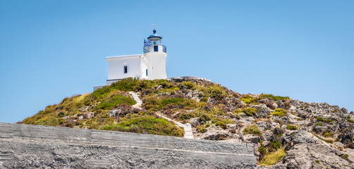 Fototapeta na wymiar Lighthouse of Kapsali, Kythira Island, Greece.