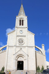 Fototapeta na wymiar St Gilles church in Pornic, France