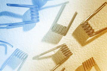 Coils for vape or e-cig dripping atomizers or RDA, accessories for vaping