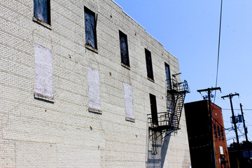 side view of an old building