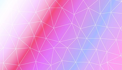 Fototapeta premium Pattern with abstract line in polygonal pattern with triangles style. For modern interior design, fashion print. Vector illustration. Creative gradient color.