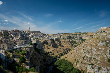 Obraz premium Matera, the city of stones of Matera in Basilicata, European capital of culture and UNESCO world heritage site