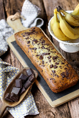 cake banane et chocolat
