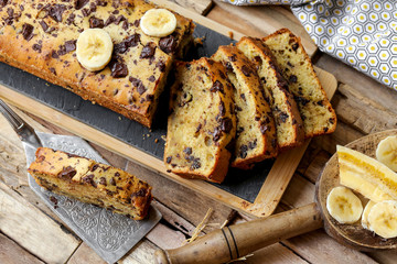 cake banane et chocolat