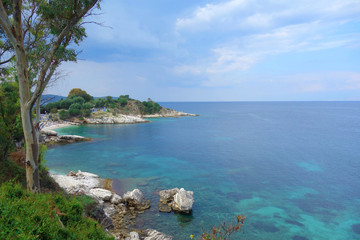 Fototapeta premium Turquoise water and island landscape