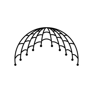 Fishing Net Icon, Logo Isolated On White Background