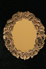 An elegant motif made by hand as a hobby. Foil, silver-like wall decoration. Hand-crafted silver-like foil.