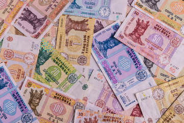 Banknotes of the Republic of Moldova - LEU.