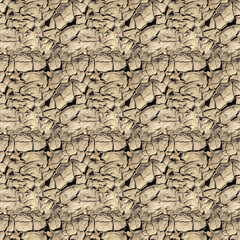 seamless texture, dry cracked soil