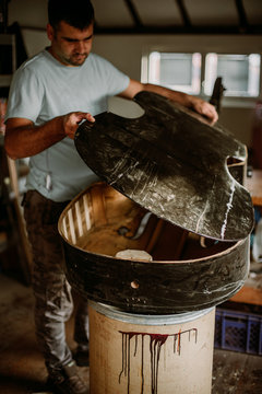 Contrabass reparation