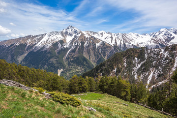 Fototapeta na wymiar Caucasus Mountains landscape. Karachay-Cherkessia, Russia