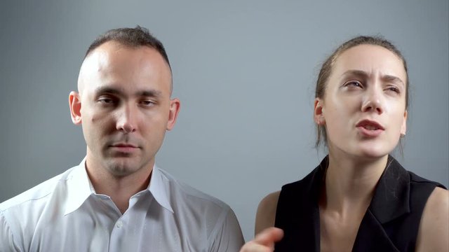 Video of man and silly girlfriend