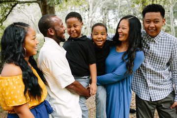 Happy Family Standing Together