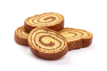 Sweet crackers, isolated on white background