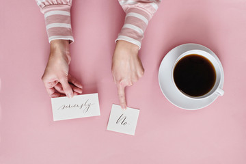 woman giving an answer