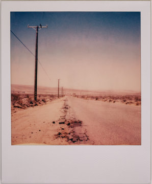 Breaking Road in Rural California Shot on Polaroid