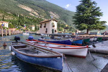 Fototapeta na wymiar Lake Garda - Torbole - Alps - Italy