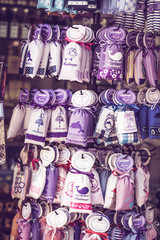 Souvenirs from lavender in Montenegro, gifts of lavender for sale. Budva.