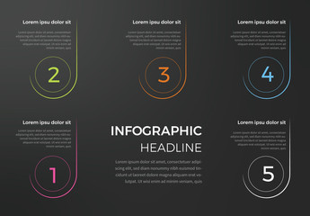 Dark Info Chart Layout