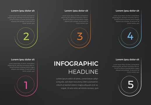 Dark Info Chart Layout