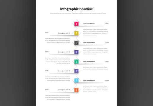 Info Chart Timeline Layout