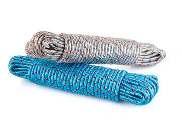 Coiled Nylon Rope . Used to hold or dry things.