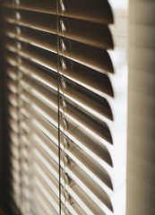 Blinds closed from the sun.