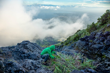Hiking on the Mayon Volcano