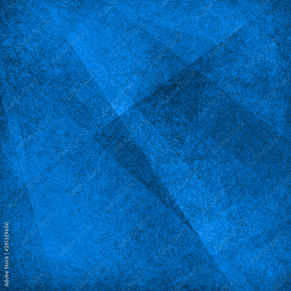 Canvas Prints blue and black abstract background texture with angled blocks, stripes, square, and triangle shapes 