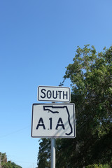 A1A highway sign.