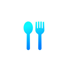 Food icon with spoon and fork