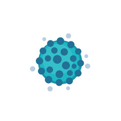 virus vector icon on white
