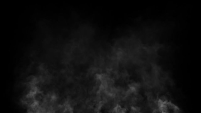 Rising flowing smoke, steam or puff animation