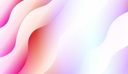 Wavy Background. For Design Flyer, Banner, Landing Page. Vector Illustration with Color Gradient.