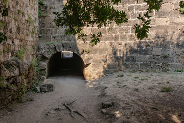 Defensive ditch along the wall of the old town