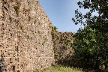Defensive ditch along the wall of the old town