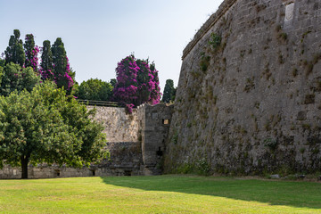 Defensive ditch along the wall of the old town