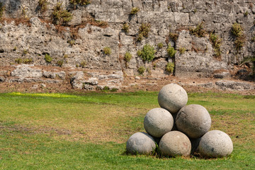 Defensive ditch along the wall of the old town