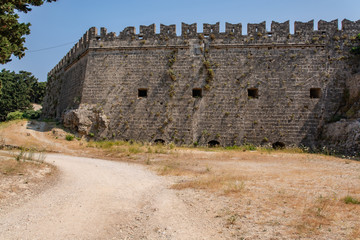 Defensive ditch along the wall of the old town