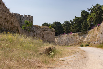 Defensive ditch along the wall of the old town