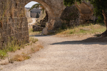 Defensive ditch along the wall of the old town